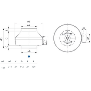 Systemair Kanavapuhallin K 125M 125mm 230V