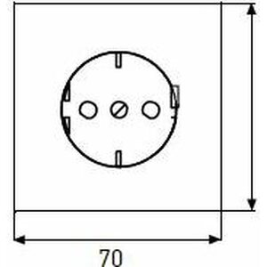 Ensto Pistorasia Intro 85mm 1S/16A/IP21 UKJ 0X valkoinen