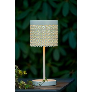 Sessak Lighting Ladattava IP44 pöytävalaisin ulkokäyttöön, beige