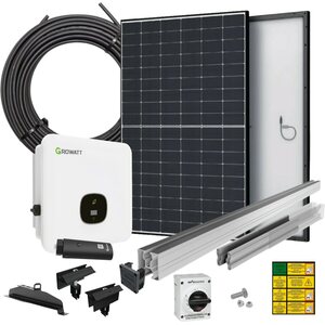 Soletek 4,92 kWp aurinkovoimala tiilikuviopeltikatolle pystyasennukseen, asennusvalmis