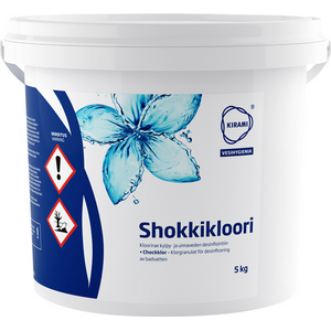 Shokkikloori Kirami 5.0 kg stabiloitu / 4 kpl / pkt