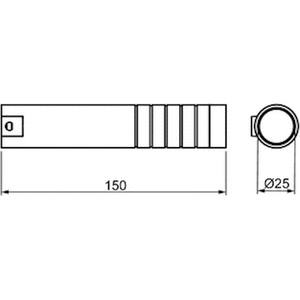 ABB Pääteholkki 25 MM