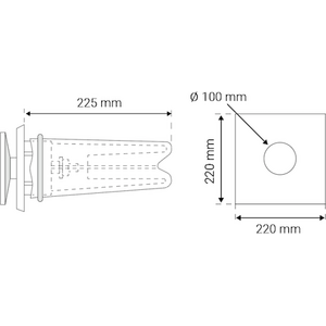 Terveysilma Tuloilmaventtiili VSR-100N
