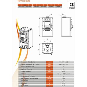 Liesikamiina Magic Stove 7kW lasiluukulla