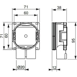 ABB Kojerasia AU 6.2 matala syvyys 38mm
