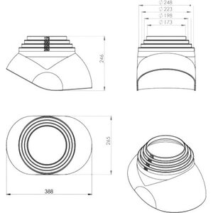 Vilpe Savupiipun tiiviste XL-piippukumi 175-250 EPDM