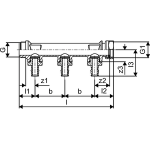 Uponor Jakotukki Q&E E Aqua Plus DR 3/4" 3-osainen 15mm K/K50 EM