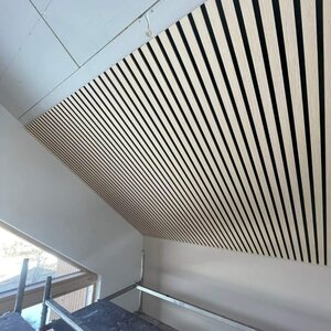 Evella Puuviilupintainen akustiikkalevy, V40L vaahtera 2,8 x 0,6m / 21mm