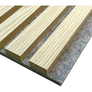 Evella Puuviilupintainen akustiikkalevy, V40 valkotammi mallipala 150x120 mm