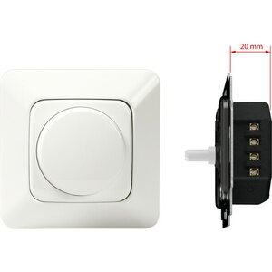 ABB Valonsäädin Jussi Led kiertonuppi 2-400W/VA UPK valkoinen
