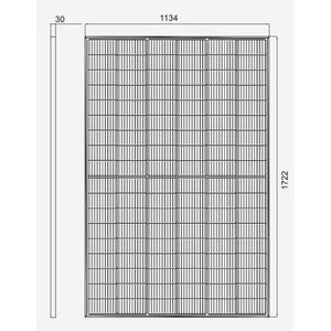 Hanersun Hitouch5 aurinkopaneeli 410W 1722x1134x30mm musta kehys