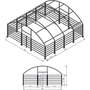 Ranch Farmer 8 x 8 x 4 m 900g karjateltta