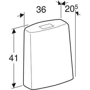 IDO Huuhtelusäiliö IDO Seven D vakio Z2771001001
