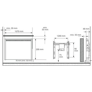 Ensto Lämmitin Tupa Lista BT 900W K 20x167cm