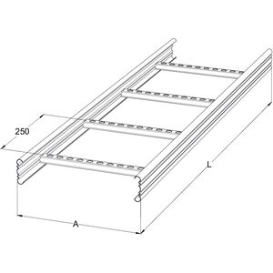 Meka Kaapelihylly Meka KS60-600 L=3000 PG