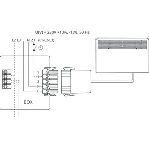Ensto Lämmitin Beta15 BT EB 1500W K 39x112cm