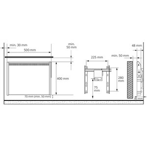 Ensto Lämmitin Peta 3 BT 350W K 40x50cm