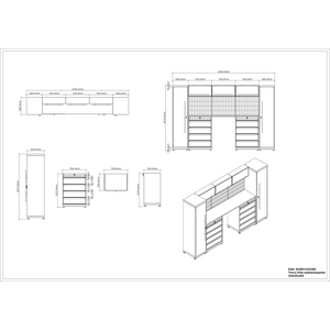 Timco Elite työkalukaapisto 325x55x205