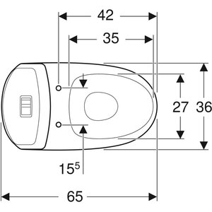 IDO WC-istuin Seven D 11 yksitoiminen korkea