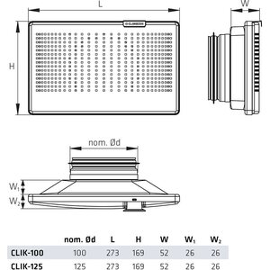 Climecon tuloilmaventtiili clik 125