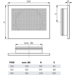 Climecon Tuloilmaventtiili FINO-100