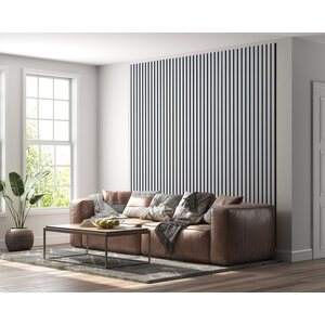 Ewona kalvopintainen rimapaneeli AcuDesign white 2,4 x 0,6m / 22mm