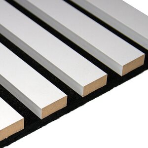 Ewona kalvopintainen rimapaneeli AcuDesign white 3,0 x 0,6m / 22mm