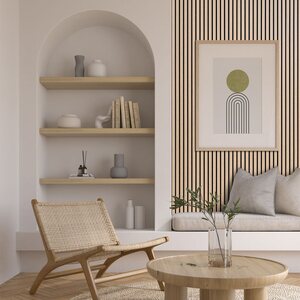 Ewona jäljitelmäkalvo rimapaneeli AcuDesign vaaleatammi 2,7 x 0,6m / 22mm