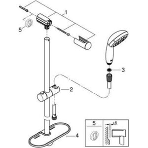 Grohe Suihkusetti 27600001 Tempesta 100