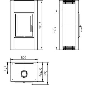 Takkauuni Thorma Alicante Forest 8 kW, varaava