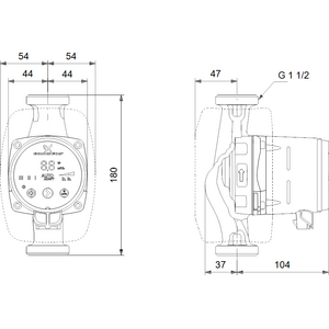 Grundfos Kiertovesipumppu Alpha2N 25-40 N 180 1x230V