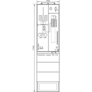 UTU MITTAUSKESKUS UTU 3806P63 1T+PR 50A IP34 FE