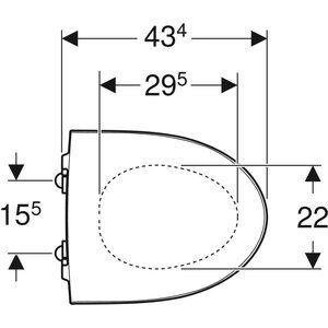 IDO WC-istuinkansi Glow 91571-01 kova Quick Release punainen