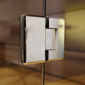 Vihtan Saunan lasiseinä 1 ovi + ylälasi + 2 sivulasia rst-jaloilla Bronze glass