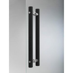 Vihtan Saunan lasiseinä 3 ovi + ylälasi + sivulasi rst-jaloilla grey glass