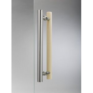 Vihtan Saunan lasiseinä 4 ovi + sivulasi rst-jaloilla grey glass