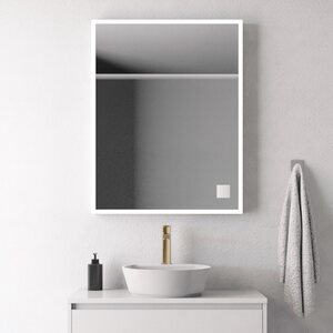 Muatoa valopeili led grand lux 600x700mm led 21,1W valkoinen pistorasialla