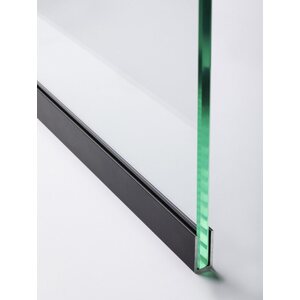 Vihtan Saunan lasiseinä 11 ovi + ylälasi + puolilasi clear väritön glass
