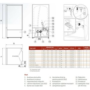 Jäspi Lämminvesivaraaja VLM500S modul 6kW 3V