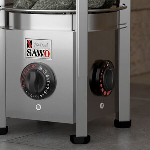 Sawo Sähkökiuas Tower Round 6kW 5-8m³, kiinteä ohjaus
