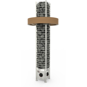 Sawo Sähkökiuas Tower Round 6kW 5-8m³, kiinteä ohjaus