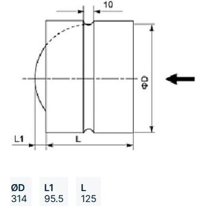 Systemair Perhospelti RSK 315mm
