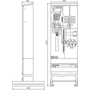 Ensto Mittauskeskus Esteri EVEP150.06 50A IP34 FE