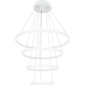 Grönlund Layer 4 LED-kattovalaisin Ø 80 + 60 + 45 + 30 cm, himmennettävissä, matta valkoinen