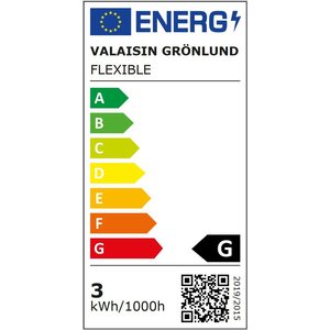 Valaisin Grönlund Seinävalaisin Flexible LED musta