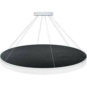 Valaisin Grönlund Kattovalaisin Acoustic Circulo Ø120cm SMD LED 110W 3000K Musta