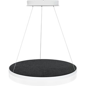 Valaisin Grönlund Kattovalaisin Acoustic Circulo Ø60cm LED 36W 4000K Musta