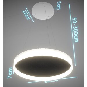 Valaisin Grönlund Kattovalaisin Acoustic Circulo Ø60cm LED 36W 4000K Musta