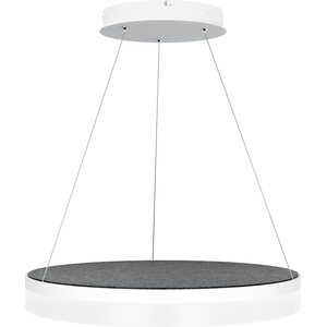 Valaisin Grönlund Kattovalaisin Acoustic Circulo Ø60cm LED 36W 3000K Tummanharmaa