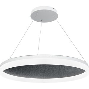 Valaisin Grönlund Kattovalaisin Acoustic Circulo Ø80cm LED 48W 4000K Tummanharmaa